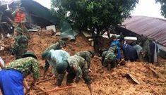 Hiện trường tìm kiếm cứu nạn 22 cán bộ, chiến sỹ bị vùi lấp ở Quảng Trị