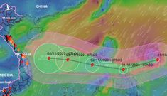 Siêu bão Goni diễn biến rất phức tạp khi vào Biển Đông