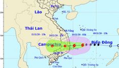 Bão số 12 mạnh lên, lao nhanh về phía Bình Định – Ninh Thuận