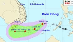 Bão số 14 đang di chuyển về hướng Cà Mau