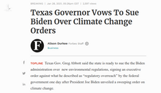 Forbes: Texas quyết khởi kiện chính quyền Tổng thống Biden