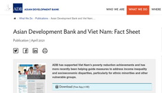 ADB nâng dự đoán GDP, đồng thời phân tích rủi ro kinh tế Việt Nam 2021