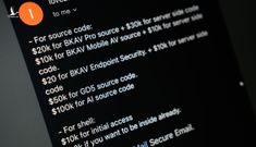 Hacker ra giá 290.000 USD cho dữ liệu của Bkav