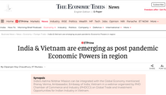Economic Times: Việt Nam nổi lên như cường quốc kinh tế trong khu vực