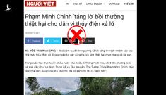 Bồi thường thiệt hại mưa lũ: Sao phải công kích Thủ tướng?