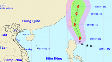 Xuất hiện bão Danas gần Biển Đông, gió giật cấp 10