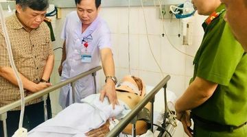 Thượng úy CSGT dần bình phục sau cú tông xe