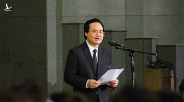 Bộ trưởng Phùng Xuân Nhạ gửi lời tiễn biệt trong lễ truy điệu Thứ trưởng Lê Hải An