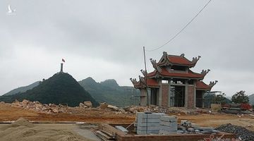 Ngổn ngang công trường phá núi xây chùa Lũng Cú 800 tỷ