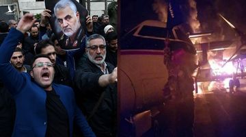 Iran công bố video Mỹ không kích đoàn xe chở tướng Soleimani