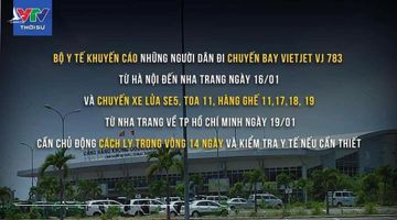 Bộ Y tế khuyến cáo về hành khách có nguy cơ lây nhiễm viêm phổi cấp