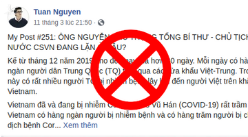 Tuan Nguyen nhận kết cục bẽ mặt khi xuyên tạc lãnh đạo Nhà nước