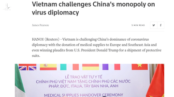 REUTERS: Việt Nam vượt xa Trung Quốc trong vấn đề hỗ trợ nhân đạo