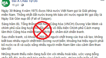 Lại bắt đầu xuyên tạc về cái gọi là “ngày quốc hận”