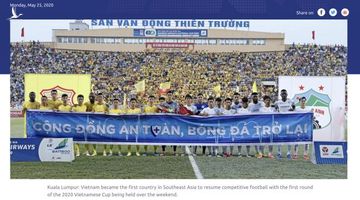AFC tự hào: ‘Việt Nam là nước Đông Nam Á đầu tiên đưa bóng đá trở lại’