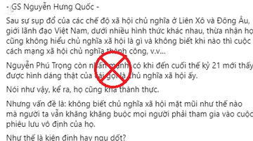 Nhận diện và đấu tranh với luận điệu xuyên tạc mục tiêu chủ nghĩa xã hội