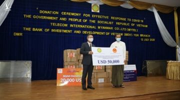 Việt Nam ủng hộ Myanmar 50.000 USD để phòng, chống dịch