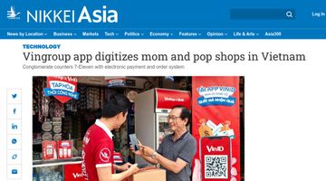 Nikkei: Ứng dụng Vingroup số hóa hệ thống cửa hàng bán lẻ tại Việt Nam