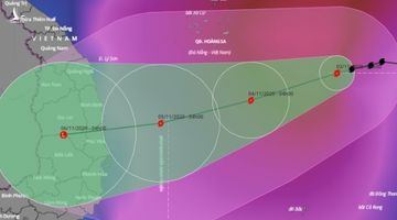 Bão số 10 hướng vào Quảng Ngãi – Khánh Hòa