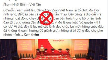 Vạch trần chiêu trò “lộng giả thành chân” trước thềm Đại hội