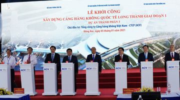 Chùm ảnh: Thủ tướng bấm nút khởi công xây dựng sân bay Long Thành