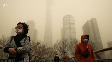 Bão cát ‘kinh khủng nhất thập kỷ’ phủ vàng Bắc Kinh và 11 tỉnh Trung Quốc