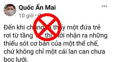 Em bé rơi từ tầng 13: Lỗi thuộc về ai?