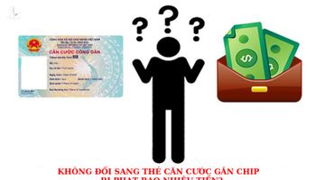 Không đổi sang thẻ căn cước gắn chíp bị phạt bao nhiêu tiền?