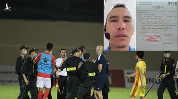 Cầu thủ TPHCM tấn công làm gãy răng trọng tài V-League