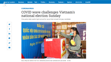 Báo chí quốc tế quan tâm cuộc bầu cử Quốc hội và HĐND các cấp của Việt Nam