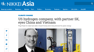 Nikkei: Tập đoàn sản xuất pin nhiên liệu Mỹ quyết định Việt Nam là thị trường tiềm năng của tương lai