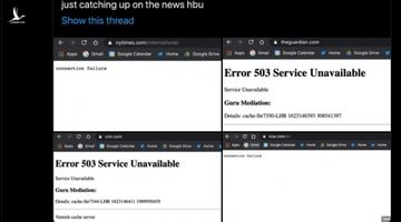 Hàng loạt website nổi tiếng thế giới gặp sự cố lớn nhất từ trước tới nay