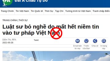 “Mất hết niềm tin vào nền tư pháp” hay những chiêu trò chống phá đã bị vạch trần?