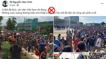 Cảnh giác thủ đoạn móc nối cuộc bạo loạn ở Cuba với dịch Covid-19 tại Việt Nam để kêu gọi biểu tình