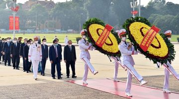 Lãnh đạo Đảng, Nhà nước viếng Chủ tịch Hồ Chí Minh, tưởng nhớ các anh hùng liệt sĩ