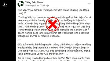 Những kẻ lên đồng vì Giải thưởng Lê-nin của Tổng Bí thư