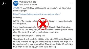 Thể chế chính trị Nga không phải là khuôn mẫu để áp đặt lên Việt Nam