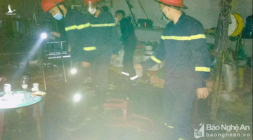 Ba vụ cháy lớn trong đêm giao thừa ở Nghệ An, một người bị thương nặng