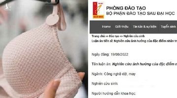 Luận án tiến sĩ về áo ngực và thói quen mạt sát