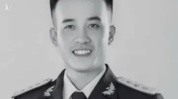 Thượng úy 27 tuổi hy sinh khi làm nhiệm vụ trong cơn bão số 3