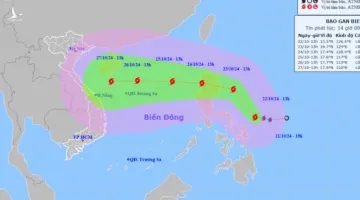 Bão Trami giật cấp 14, sóng biển cao 6-8m, hướng vào Việt Nam