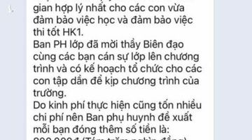 Hà Nội: Phụ huynh đề xuất thu 800 nghìn/học sinh, lớp tốn gần 60 triệu chỉ để tổ chức văn nghệ