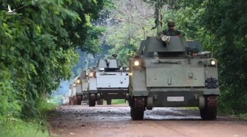 Tướng đặc nhiệm Thái Lan thị sát biên giới, điều xe bọc thép tới Sa Kaeo