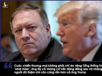 Tổng thống Mỹ Donald Trump và Ngoại trưởng Mỹ Mike Pompeo. 