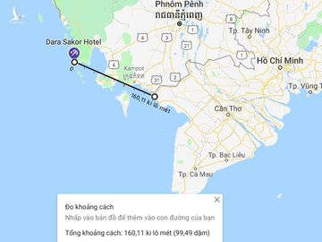 Khu vực Dara Sakor do Trung Quốc đầu tư sát sườn Việt Nam, chỉ cách 160 Km.