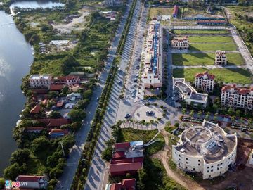 Toàn cảnh Khu đô thị Our City (Hải Phòng) rộng 43 ha - sào huyệt của gần 400 người Trung Quốc tham gia đường dây đánh bạc trực tuyến tại Việt Nam. 