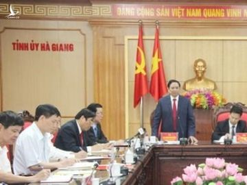 Trưởng ban Tổ chức TW làm việc với Ban Thường vụ Tỉnh ủy Hà Giang hình ảnh 1 Truong ban To chuc TW lam viec voi Ban Thuong vu Tinh uy Ha Giang hinh anh 1
