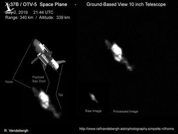 Hình ảnh phi thuyền X-37B được nhà thiên văn người Hà Lan chụp lại 