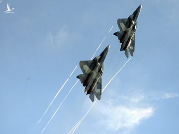 Tiêm kích tàng hình Su-57 do Nga chế tạo. 