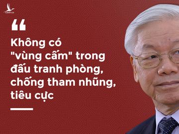 Tổng Bí thư, Chủ tịch nước Nguyễn Phú Trọng luôn khẳng định quyết tâm trong công cuộc phòng chống tham nhũng. Ảnh: KT